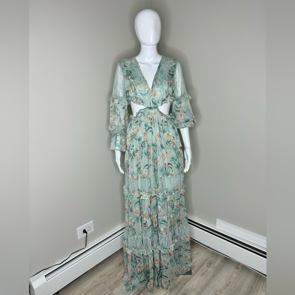 Akira floral maxi dress